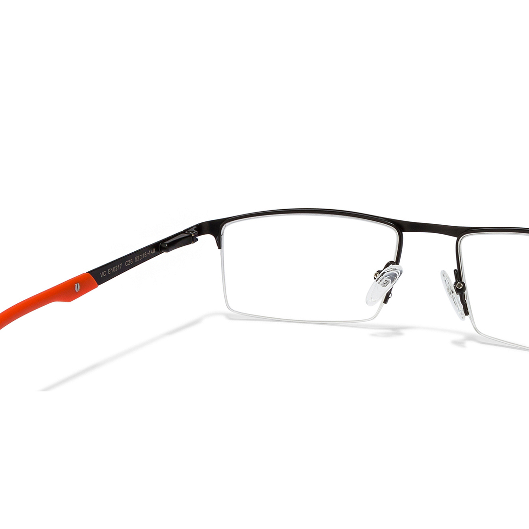 Lenskart Air Online Black Half Rim Rectangle right side