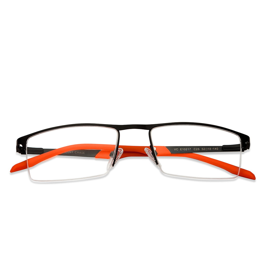 Lenskart Air Online Black Half Rim Rectangle left side