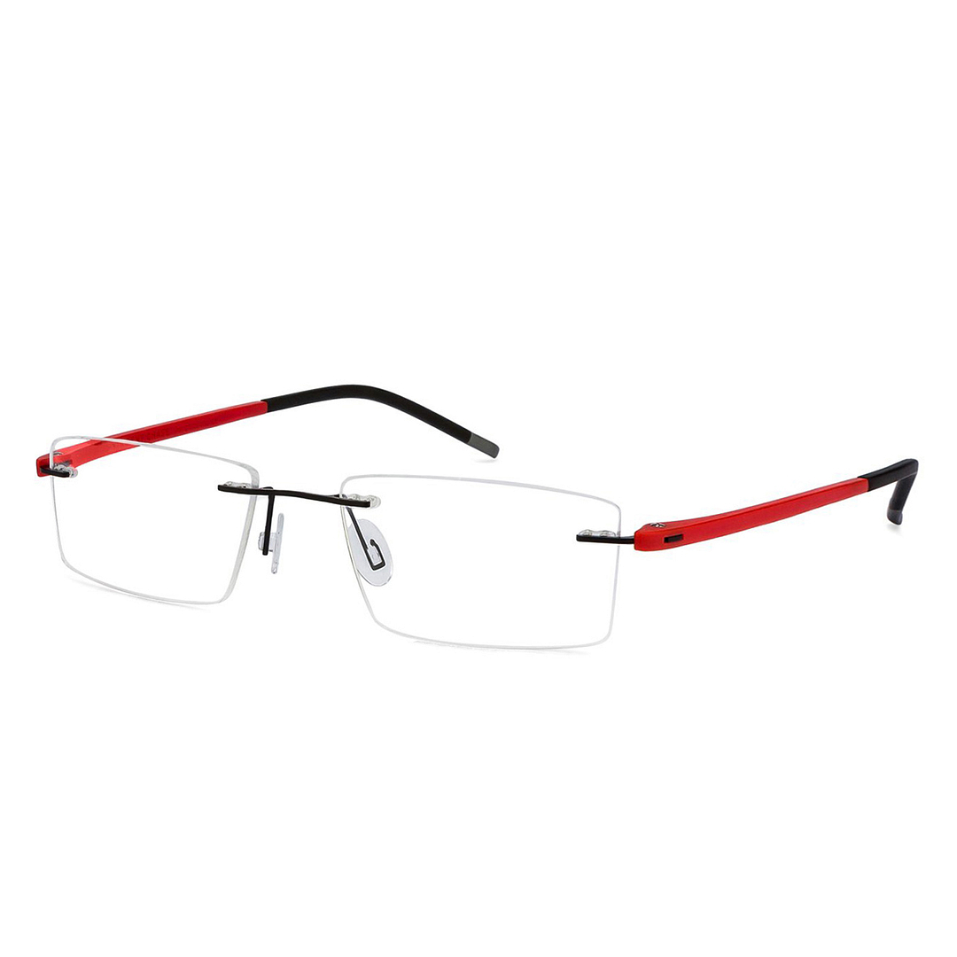 Lenskart Air Online Black Rimless Rectangle right side