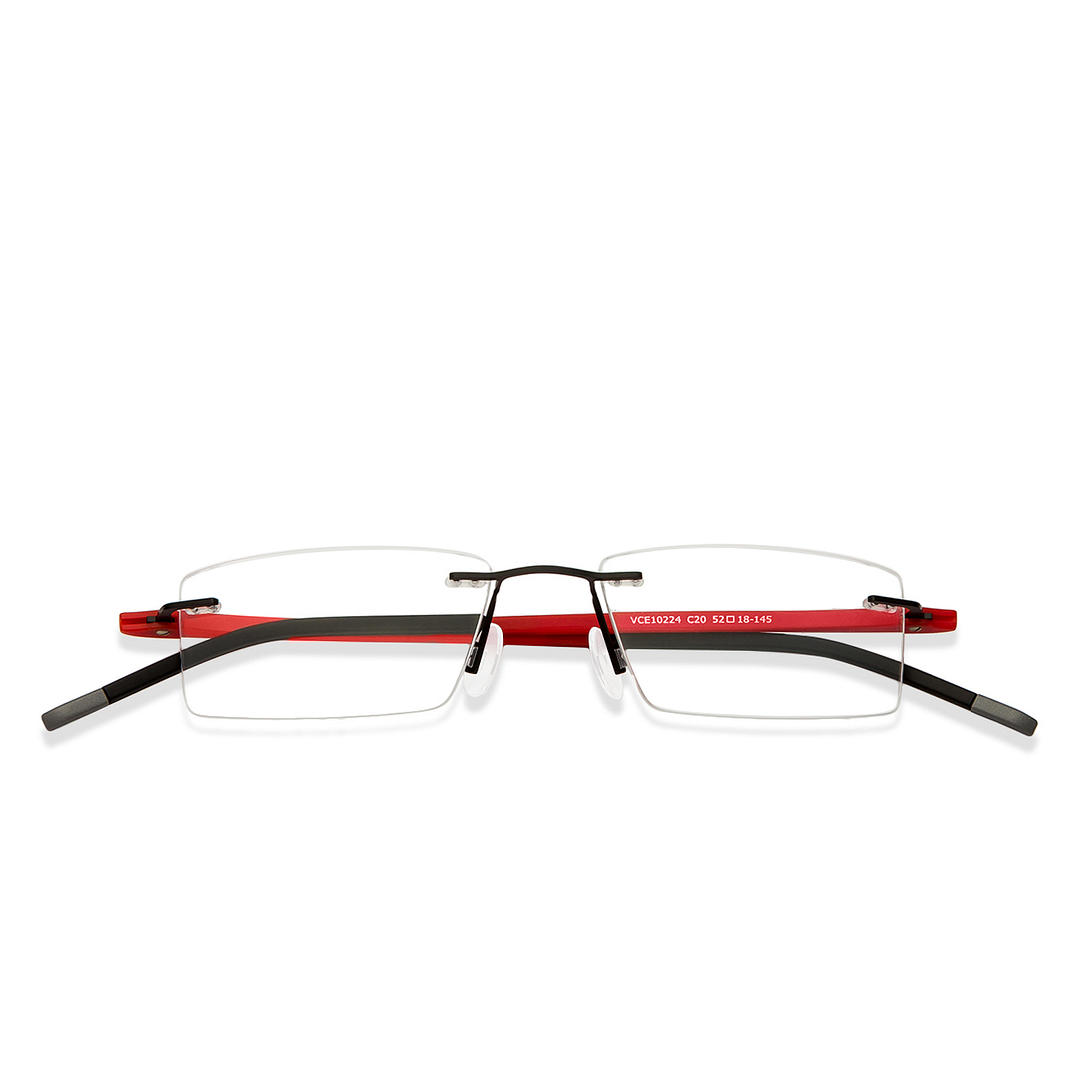 Lenskart Air Online Black Rimless Rectangle right side