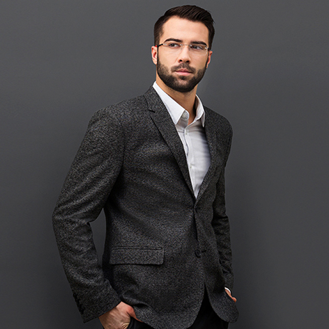 Lenskart Air Online Silver Rimless Rectangle left side