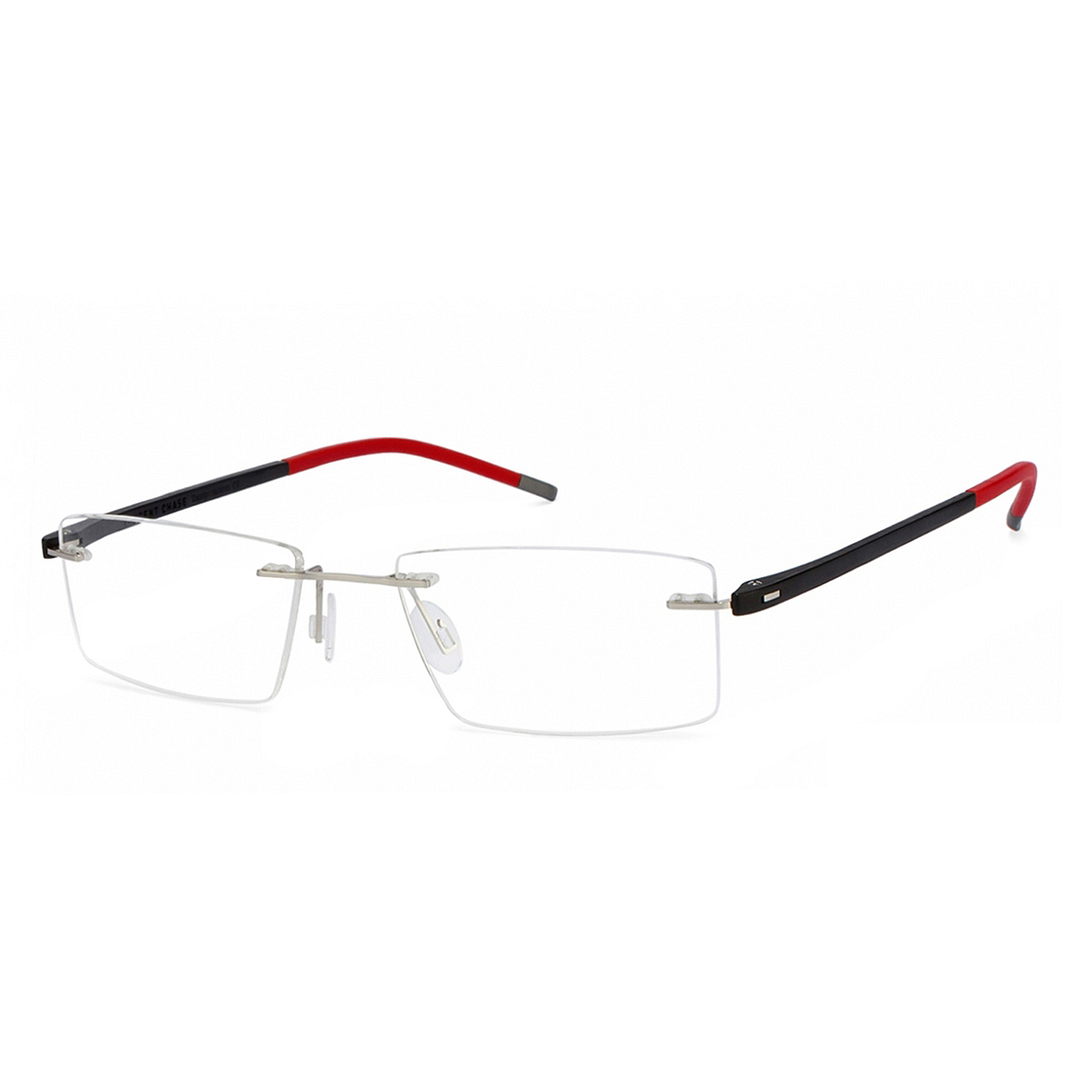 Lenskart Air Online Silver Rimless Rectangle left side