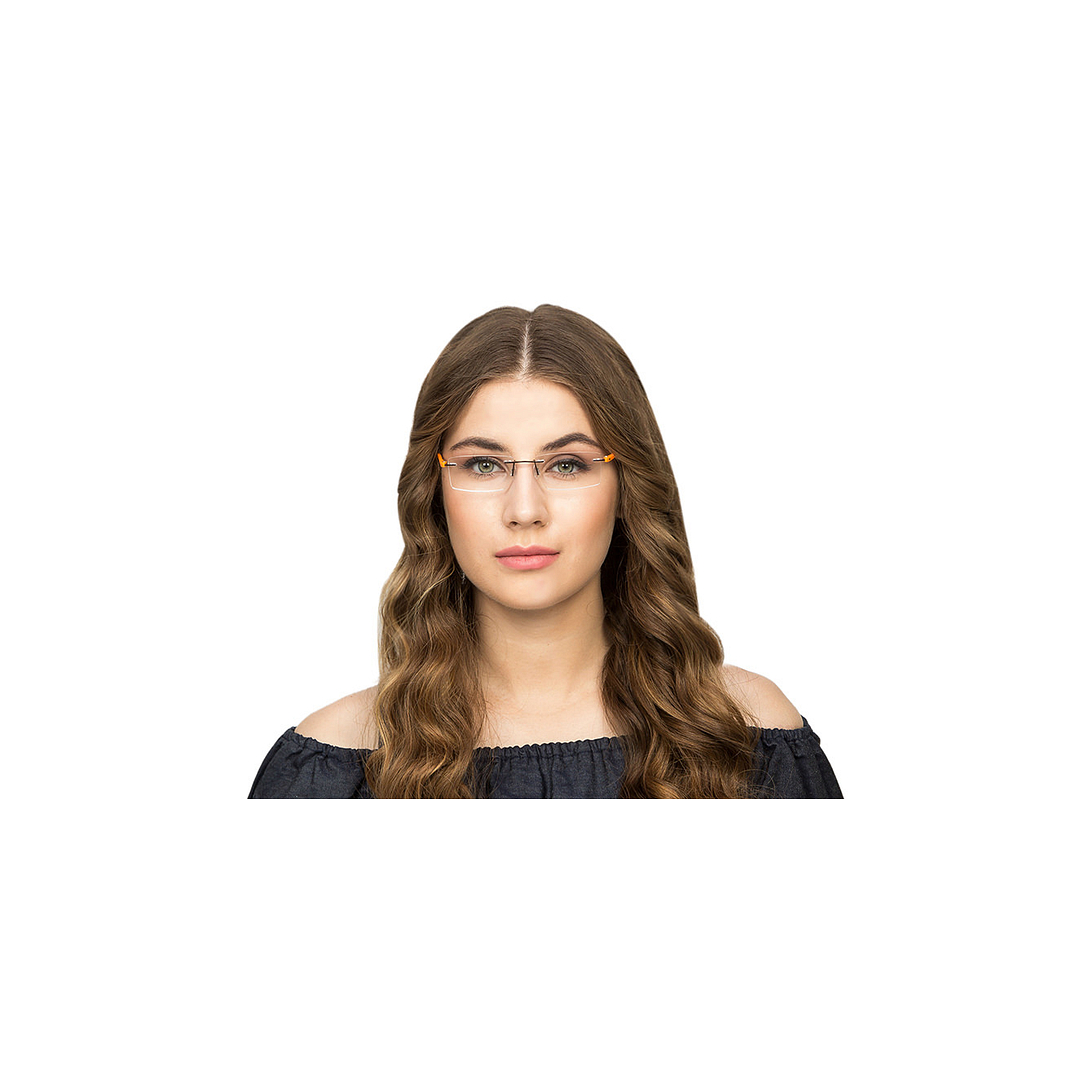 Lenskart Lenskart TOI Special: Gunmetal Orange Black Rimless Rectangle Lenskart TOI Special OTHERS VC E10224-C6 right side