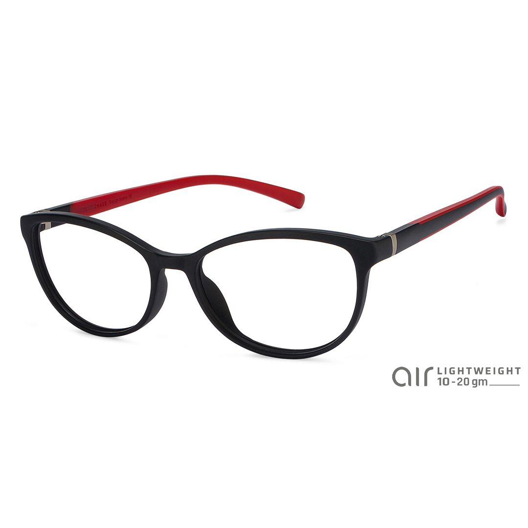 Lenskart Air Online Black Full Rim Cat Eye left side