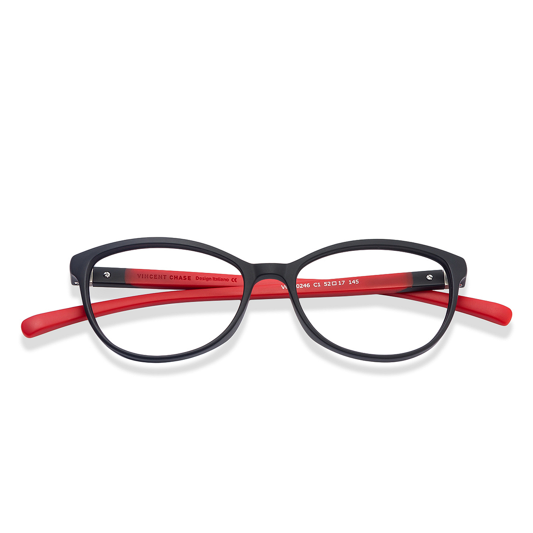 Lenskart Air Online Black Full Rim Cat Eye left side