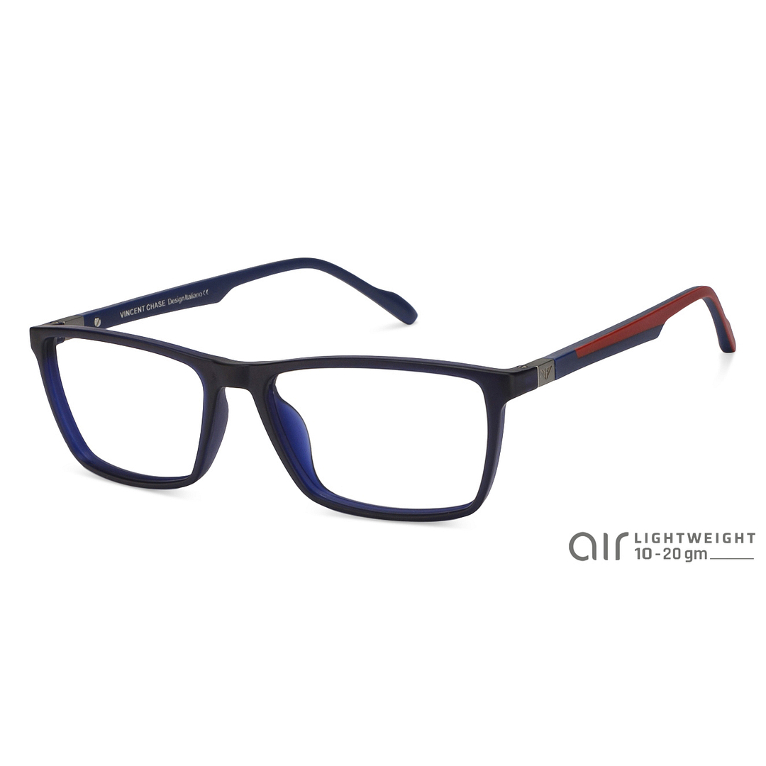 Lenskart Lenskart TOI Special: Lenskart Air: Blue Red Full Rim Rectangle Lenskart TOI Special OTHERS VC E10248-C5 right side