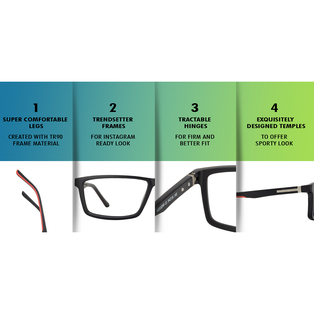 Lenskart Air Online Black Full Rim Rectangle right side