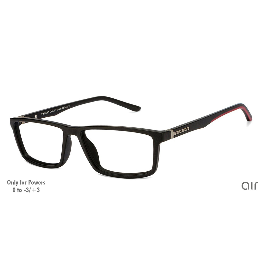 Lenskart Air Online Black Full Rim Rectangle left side