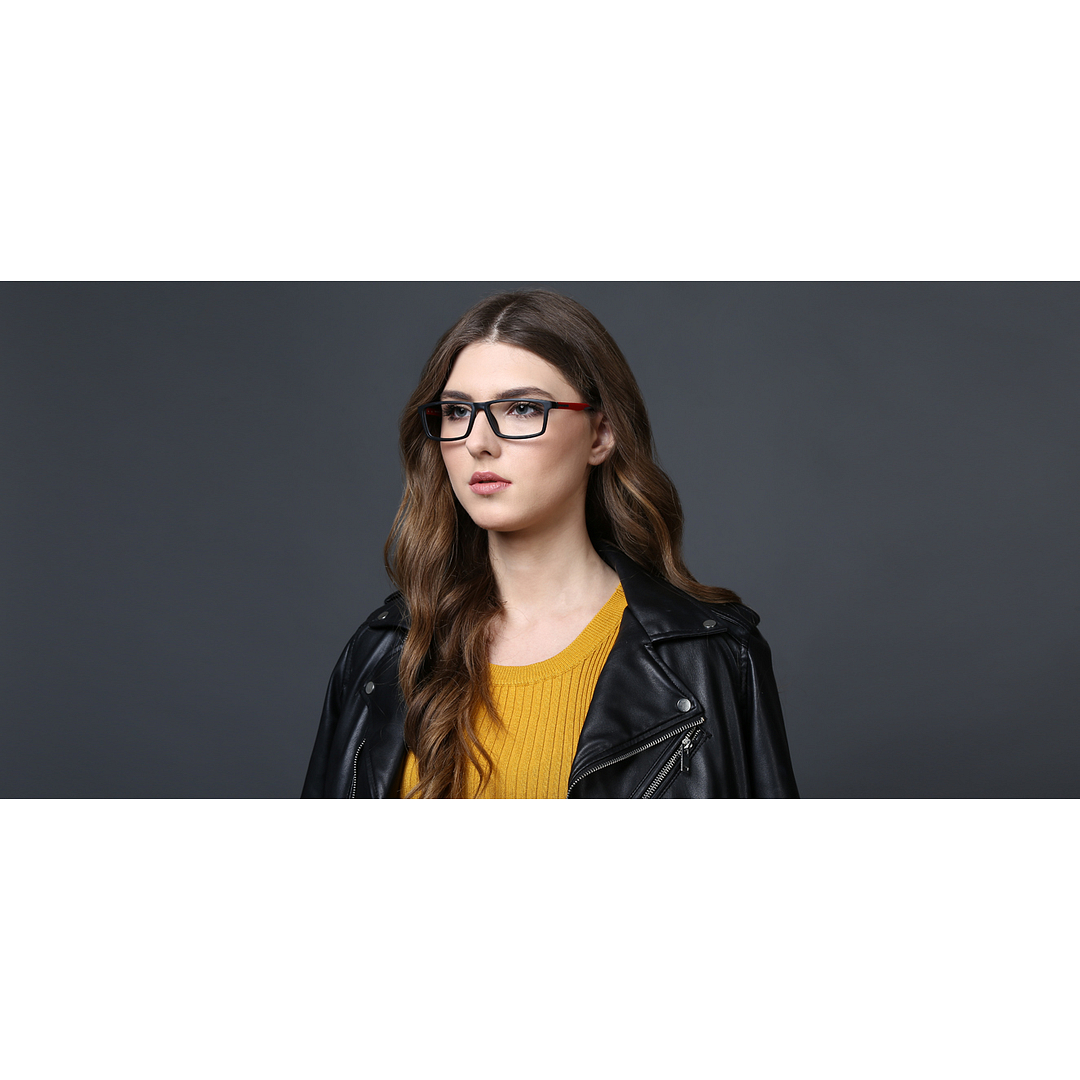 Lenskart Air Online Black Full Rim Rectangle left side