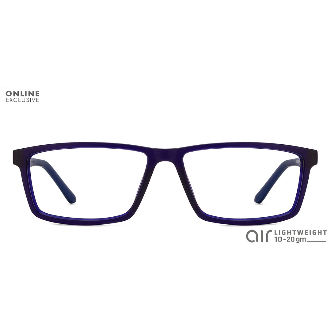 Lenskart Air Online Sky Blue Full Rim Rectangle left side