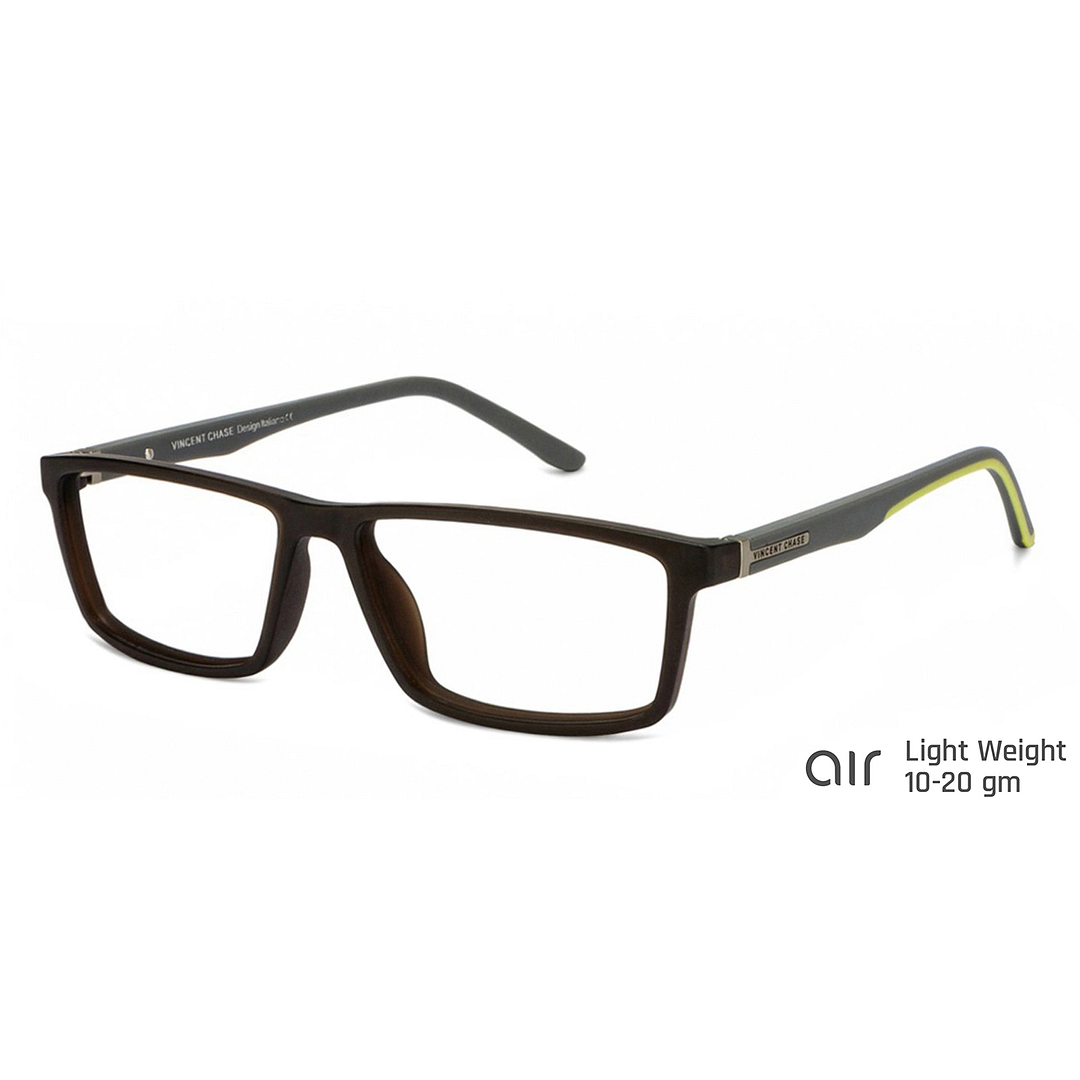Lenskart Air Online Light Brown Full Rim Rectangle right side