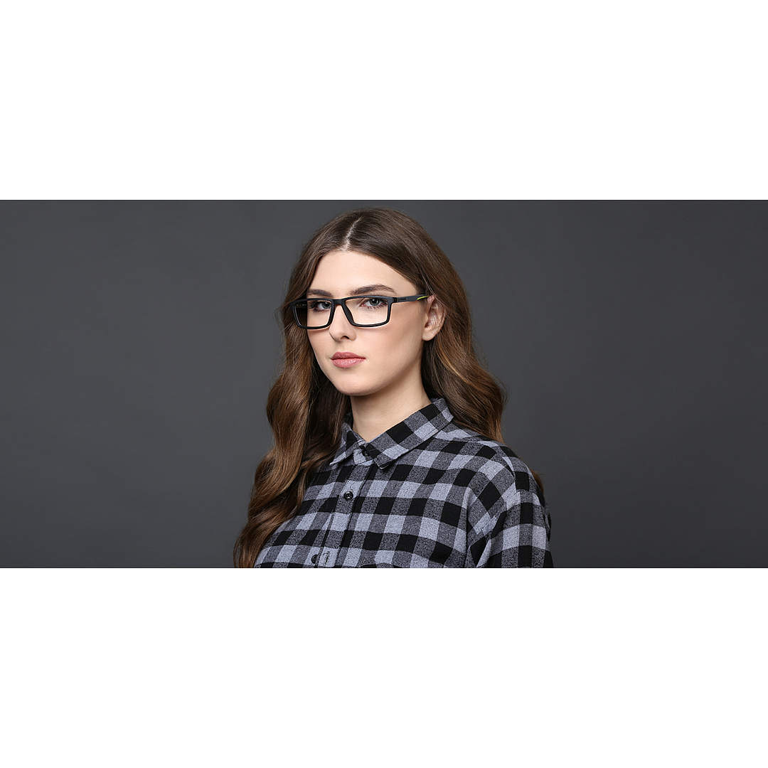 Lenskart Air Online Light Brown Full Rim Rectangle left side