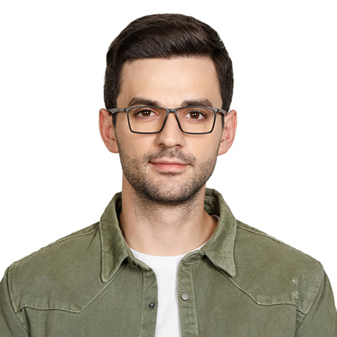 Lenskart Air Online Black Full Rim Rectangle left side