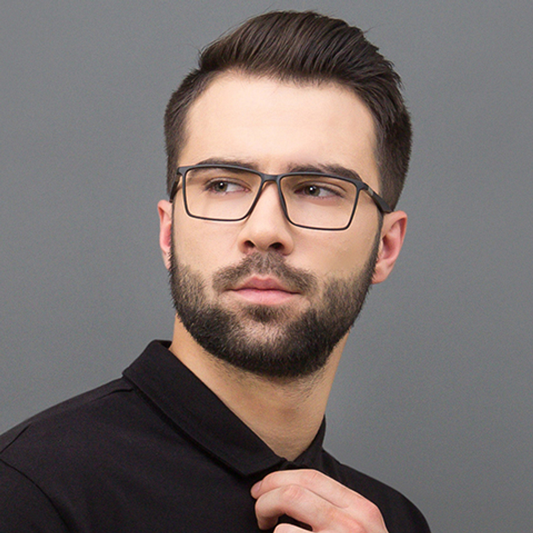 Lenskart Air Online Black Full Rim Rectangle right side