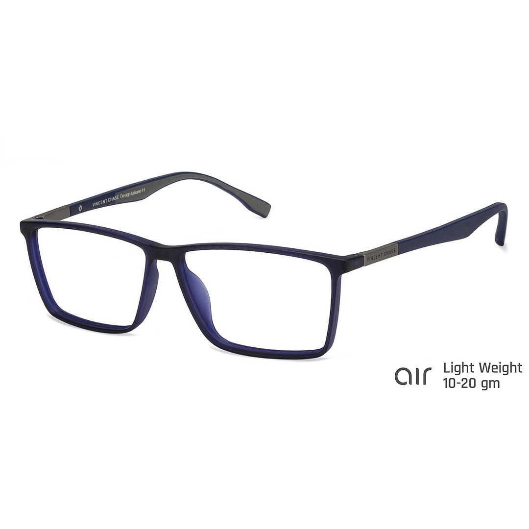 Lenskart Air Online Sky Blue Full Rim Rectangle left side