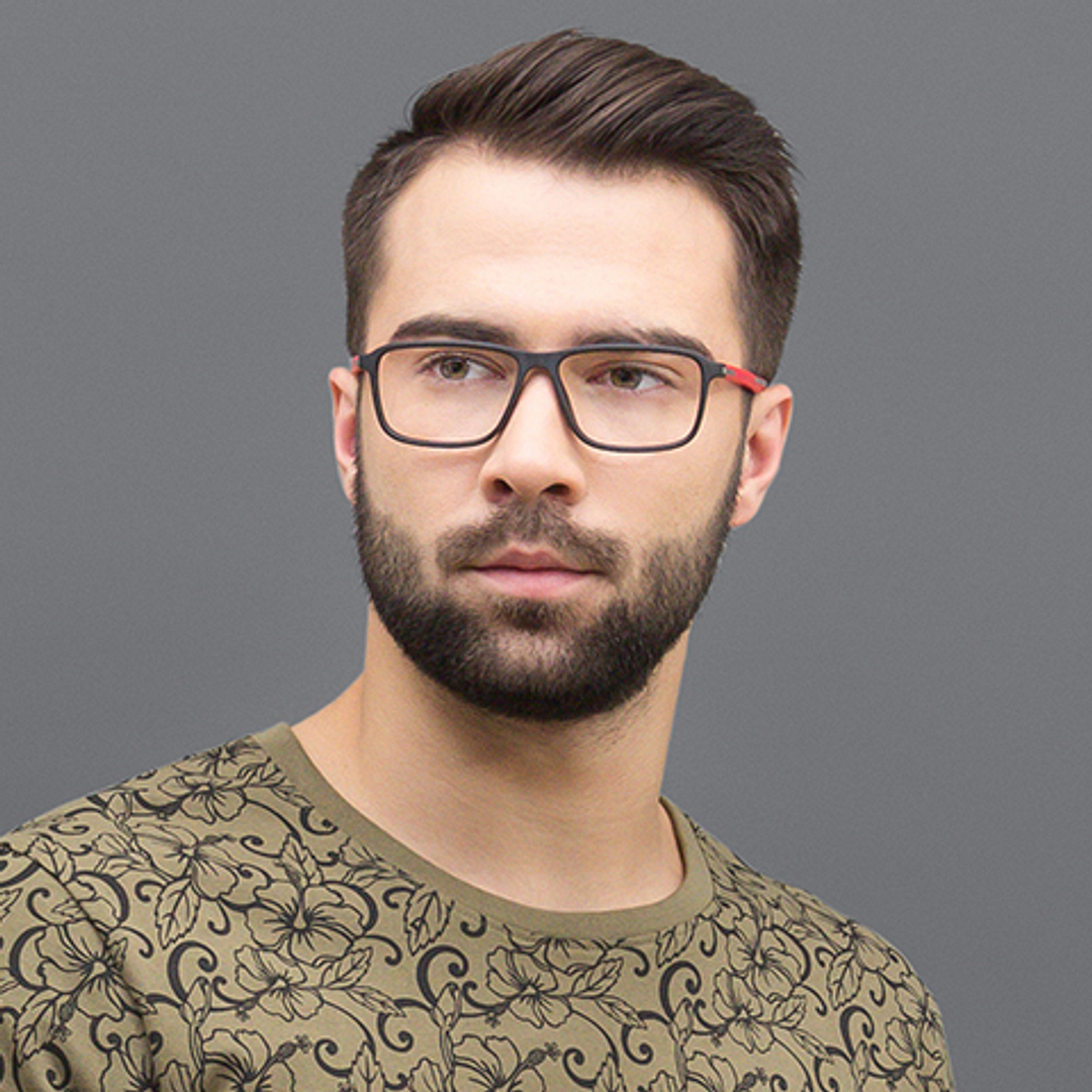 Lenskart Air Online Black Full Rim Rectangle left side