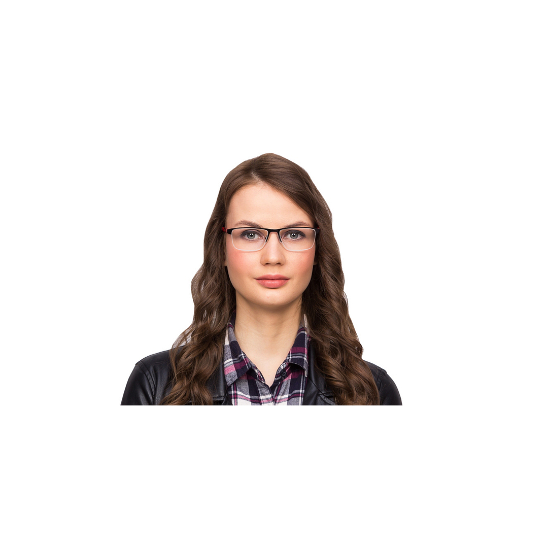 Vincent Chase Online Mid Gunmetal Half Rim Rectangle right side