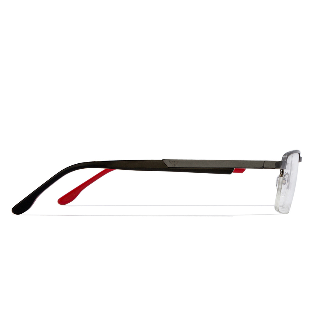 Vincent Chase Online Mid Gunmetal Half Rim Rectangle left side