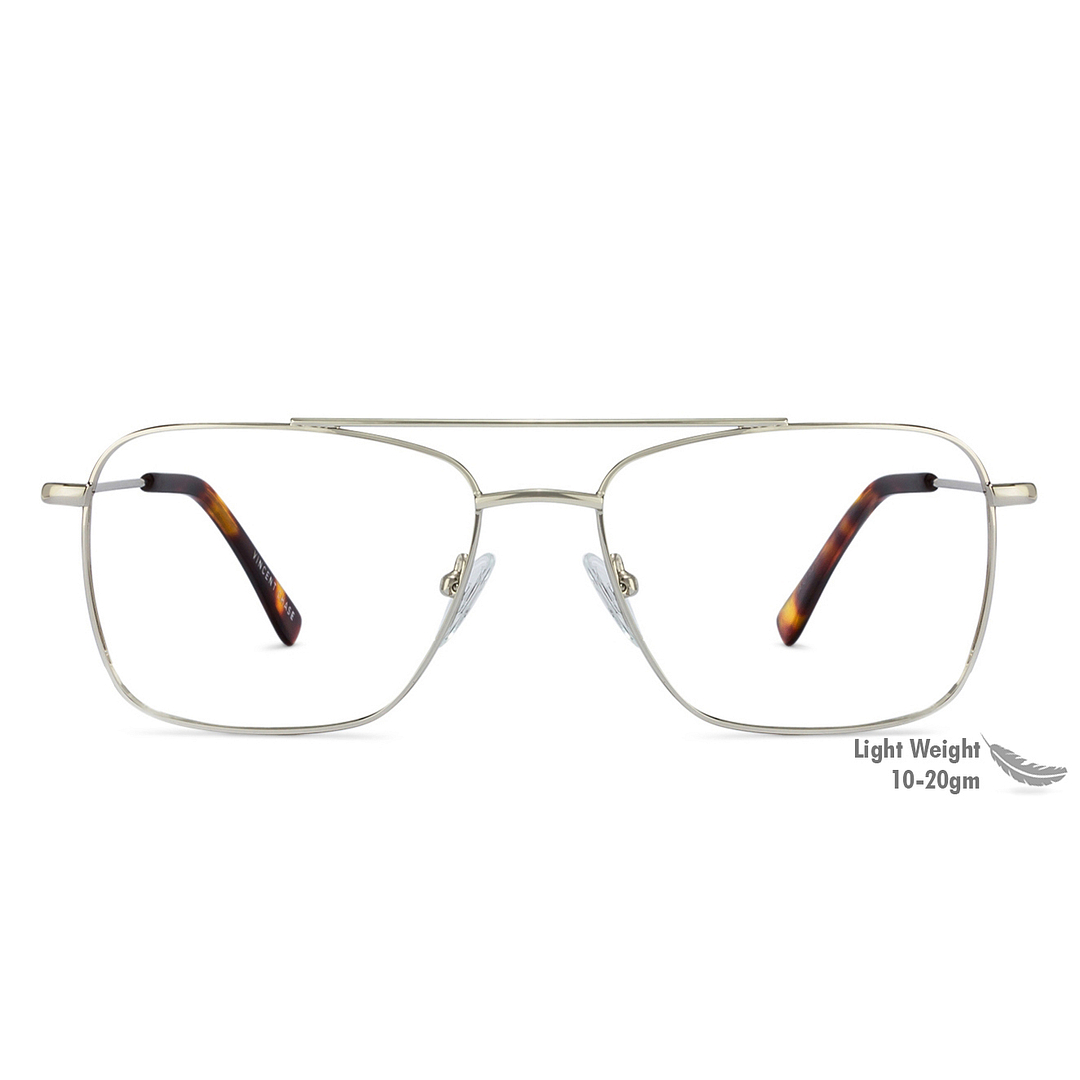 Vincent Chase Online Silver Full Rim Square left side