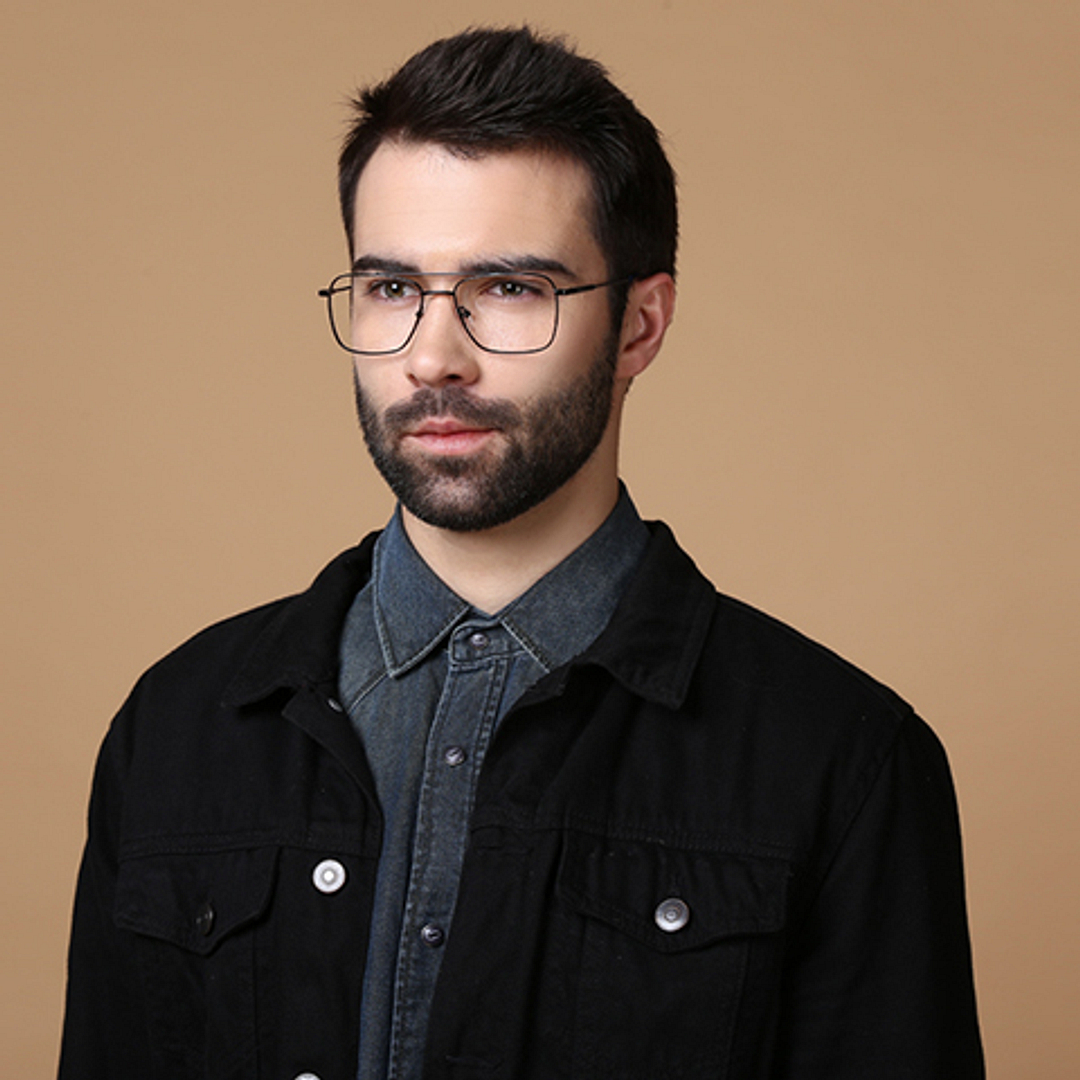 Vincent Chase Online Black Full Rim Square left side