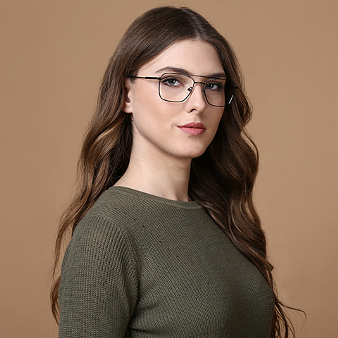 Vincent Chase Online Black Full Rim Square right side