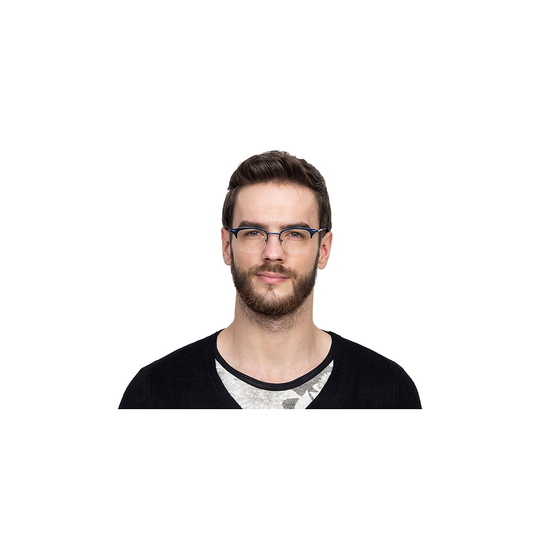 Vincent Chase Online Sky Blue Half Rim Square right side