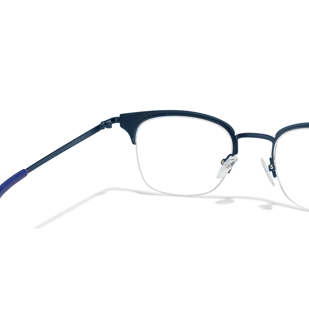 Vincent Chase Online Sky Blue Half Rim Square left side