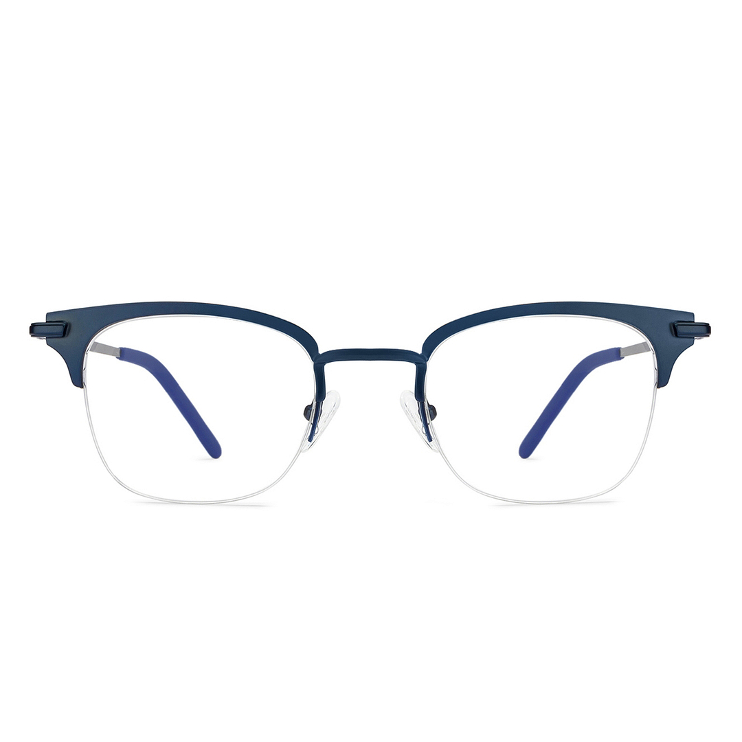 Vincent Chase Online Sky Blue Half Rim Square left side