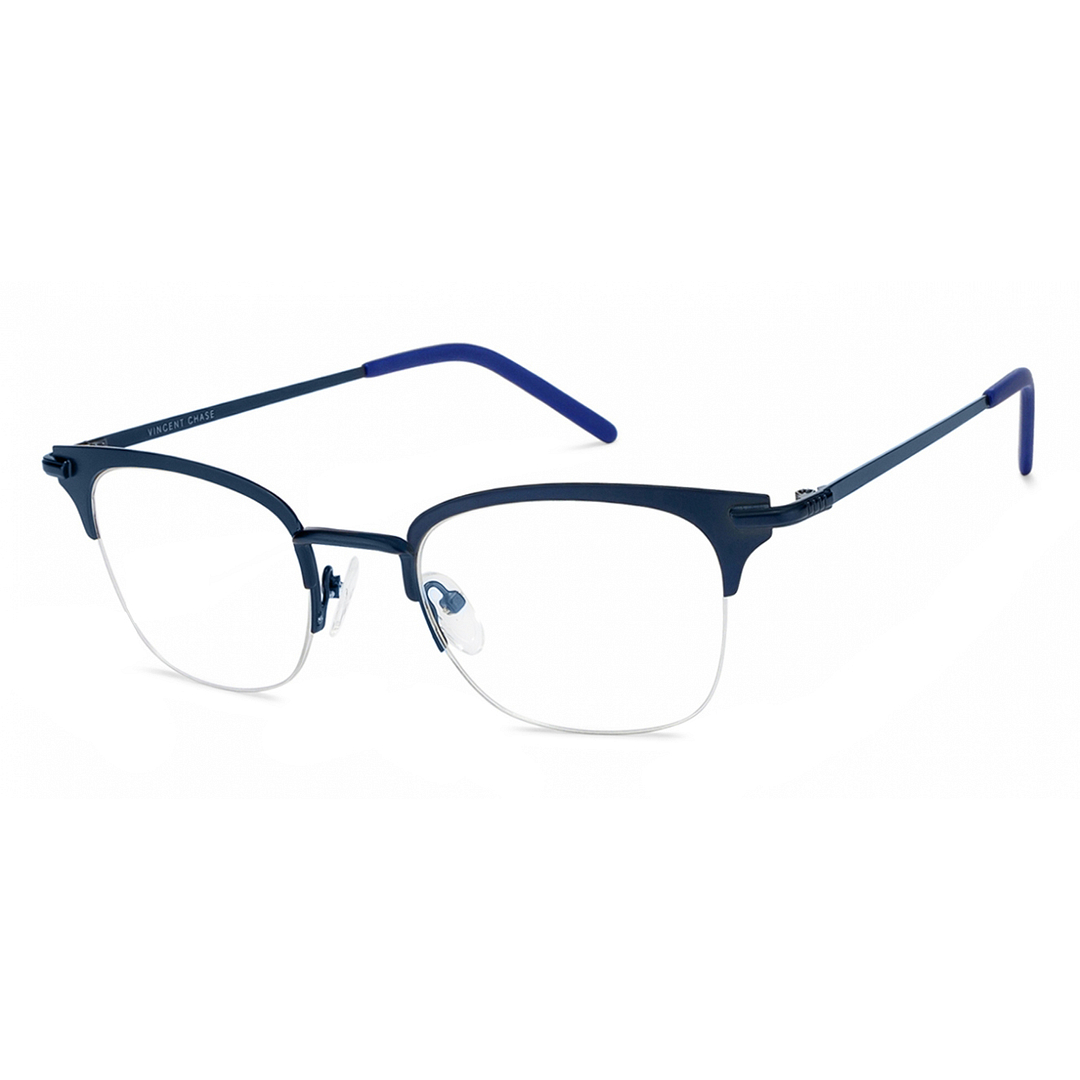 Vincent Chase Online Sky Blue Half Rim Square right side