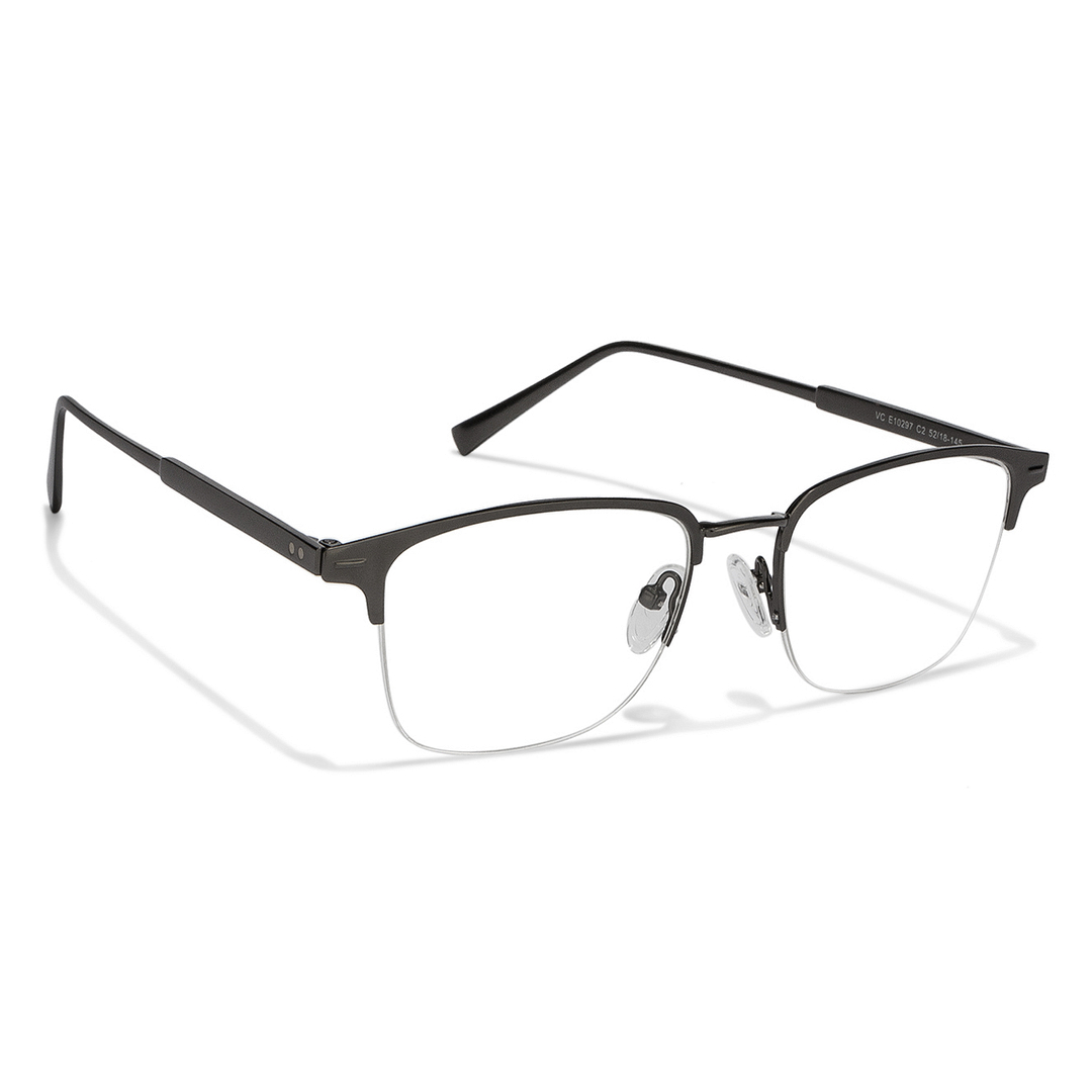 Vincent Chase Online Mid Gunmetal Half Rim Rectangle right side