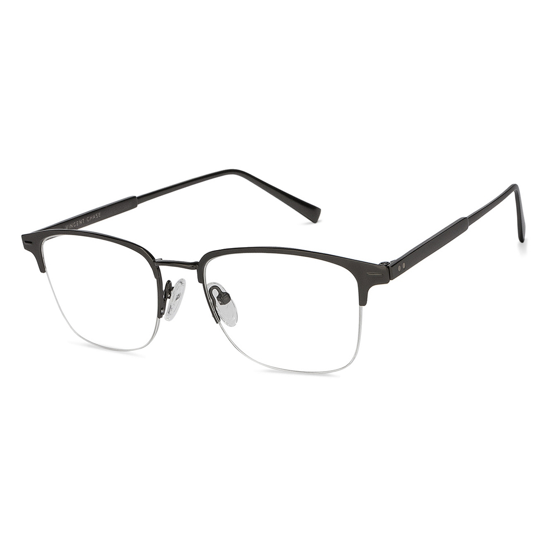 Vincent Chase Online Mid Gunmetal Half Rim Rectangle right side