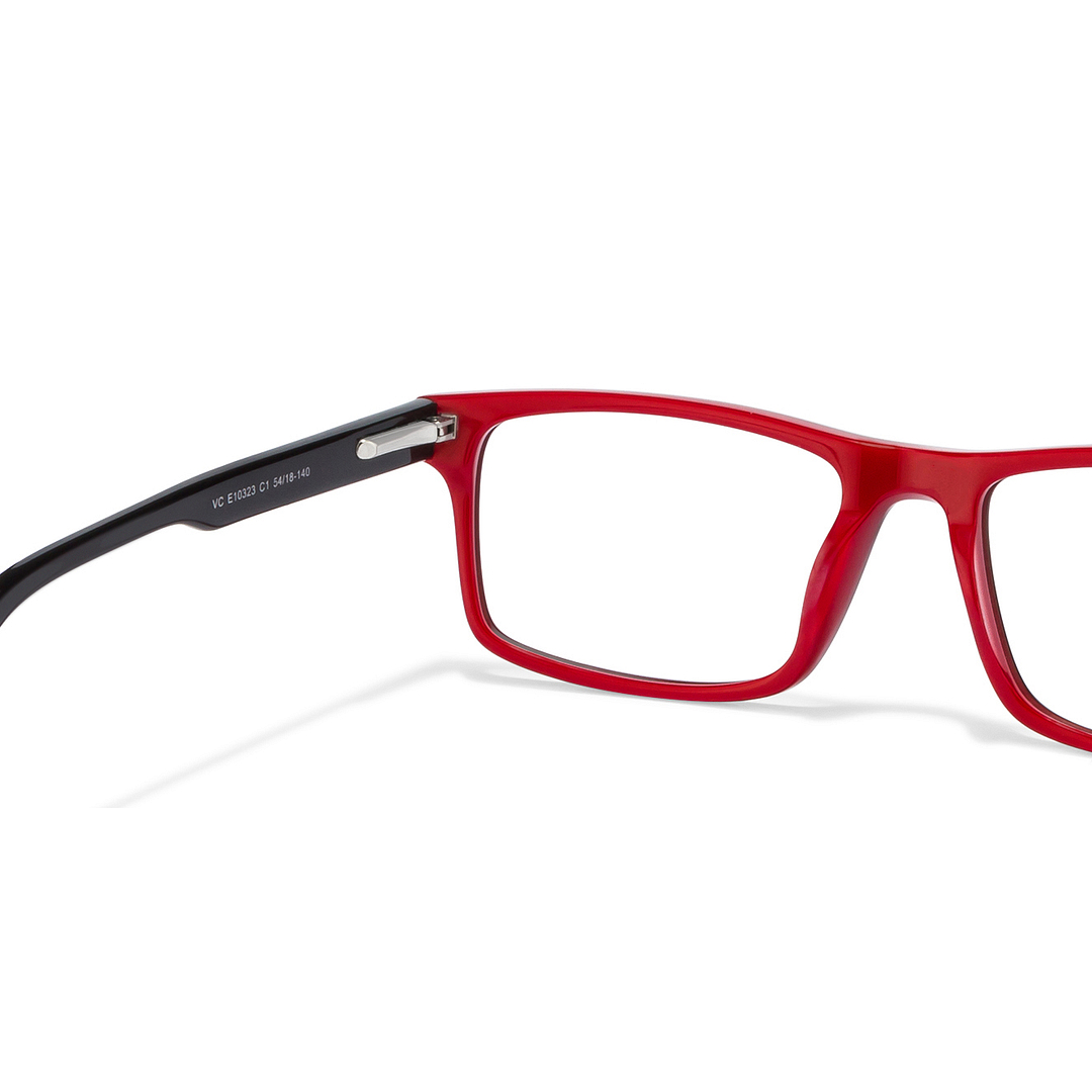 Vincent Chase Online Red Full Rim Rectangle left side