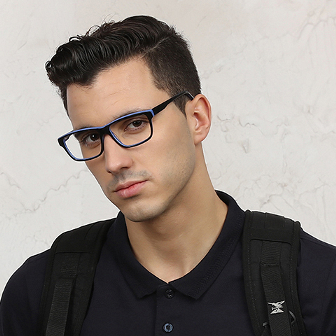 Vincent Chase Online Black Blue Full Rim Rectangle left side