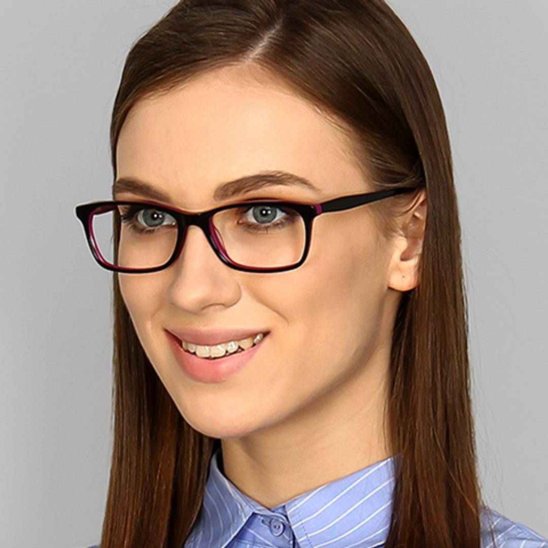 Vincent Chase Online Purple Full Rim Rectangle left side