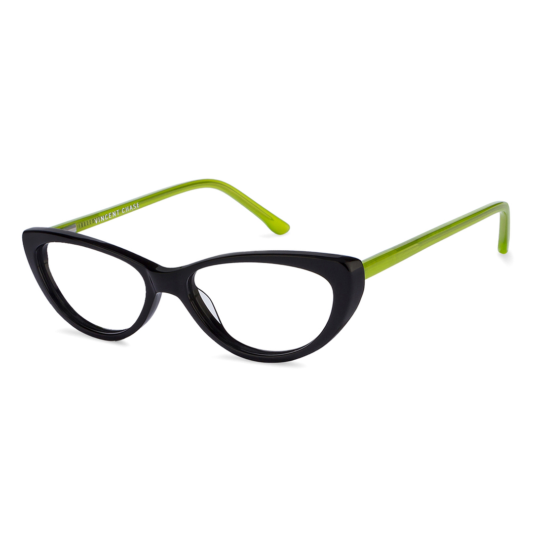 Vincent Chase Online Black Full Rim Cat Eye left side