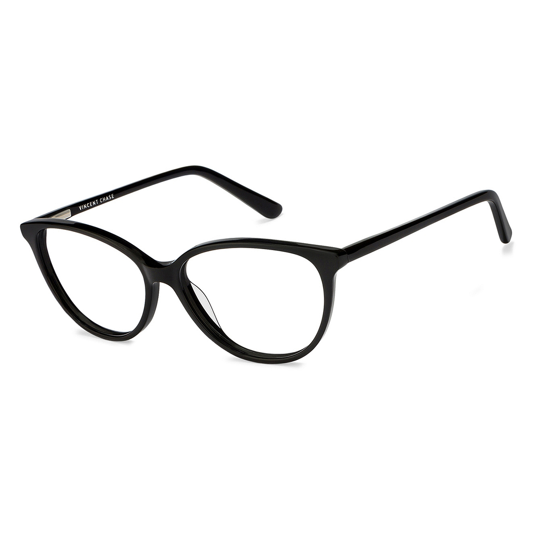 Vincent Chase Online Black Full Rim Cat Eye left side
