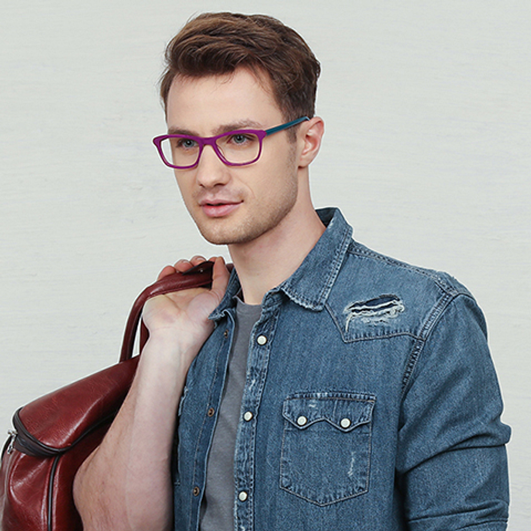 Vincent Chase Online Purple Full Rim Cat Eye left side