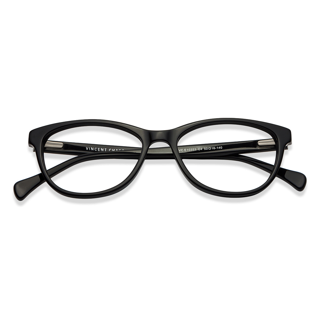 Vincent Chase Online Black Full Rim Cat Eye left side