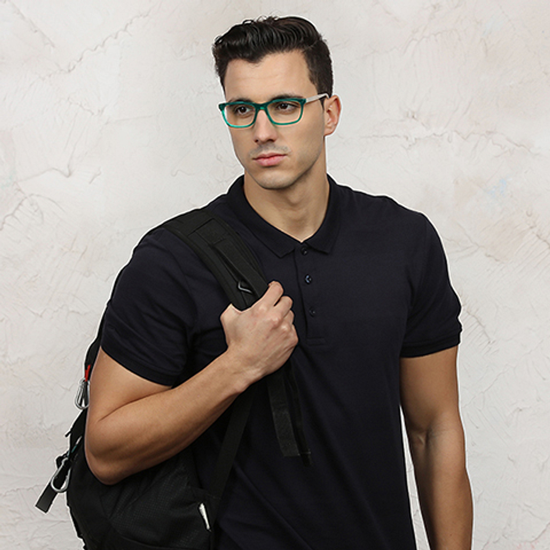 Vincent Chase Online Green Full Rim Rectangle left side