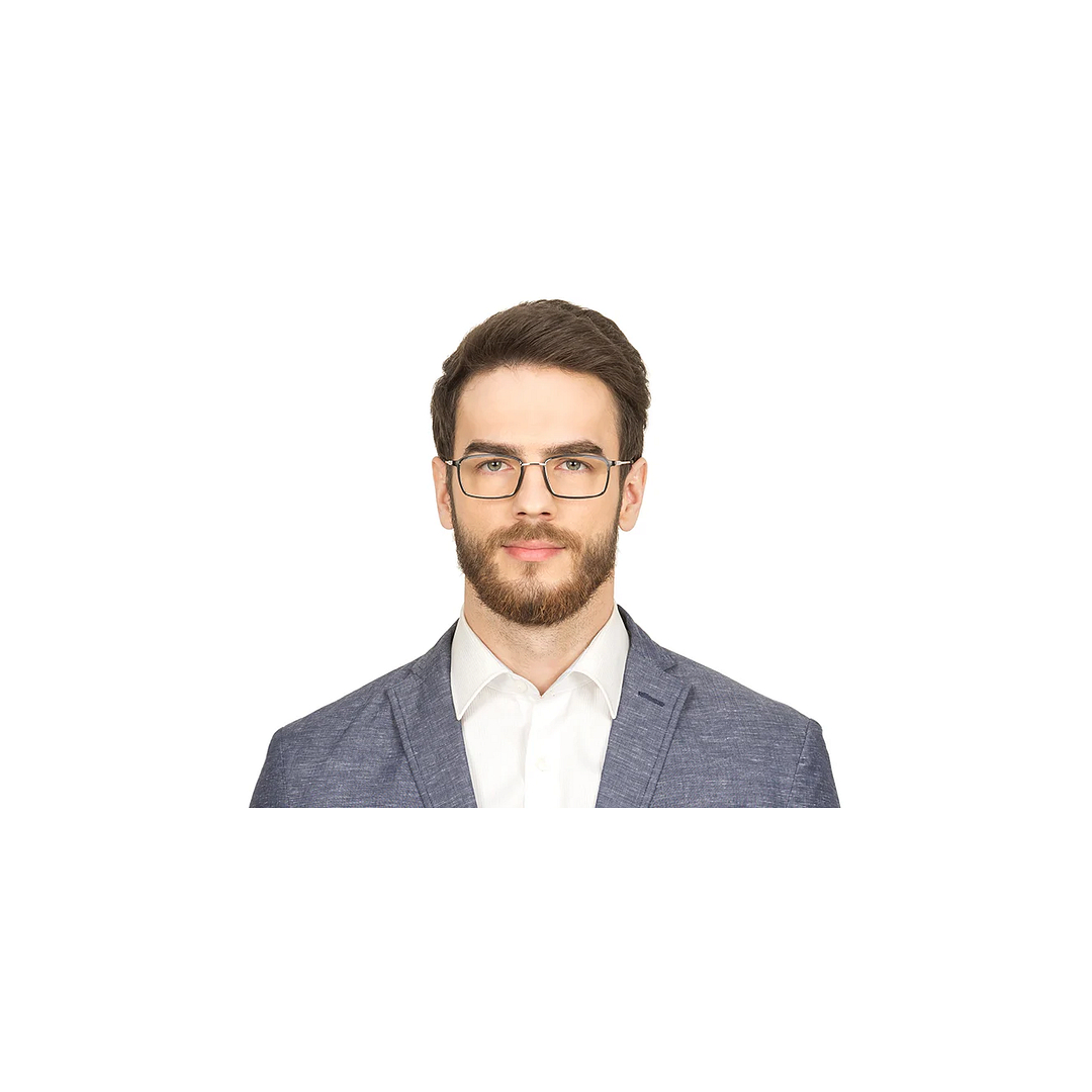 Lenskart Air Online Silver Full Rim Rectangle right side