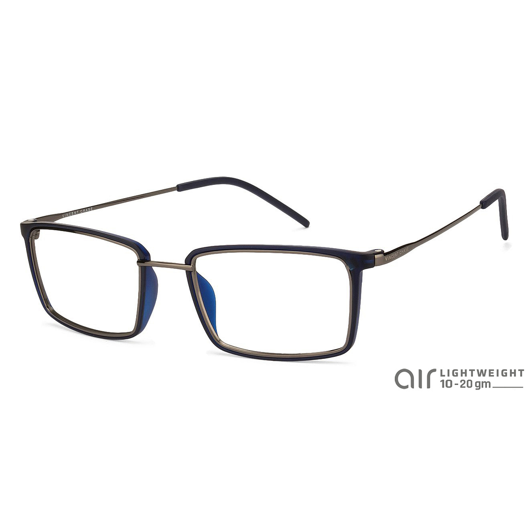 Lenskart Air Online Silver Full Rim Rectangle right side