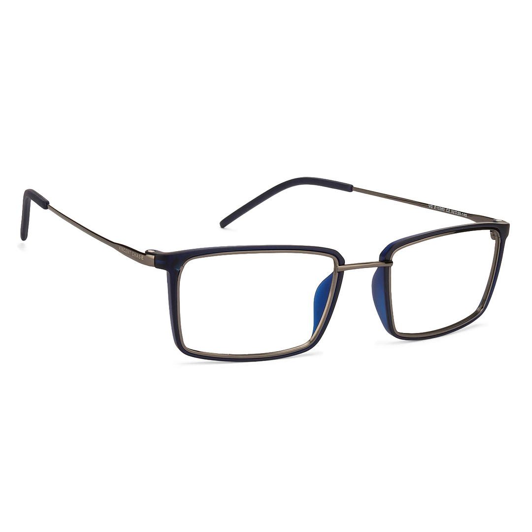 Lenskart Air Online Silver Full Rim Rectangle left side