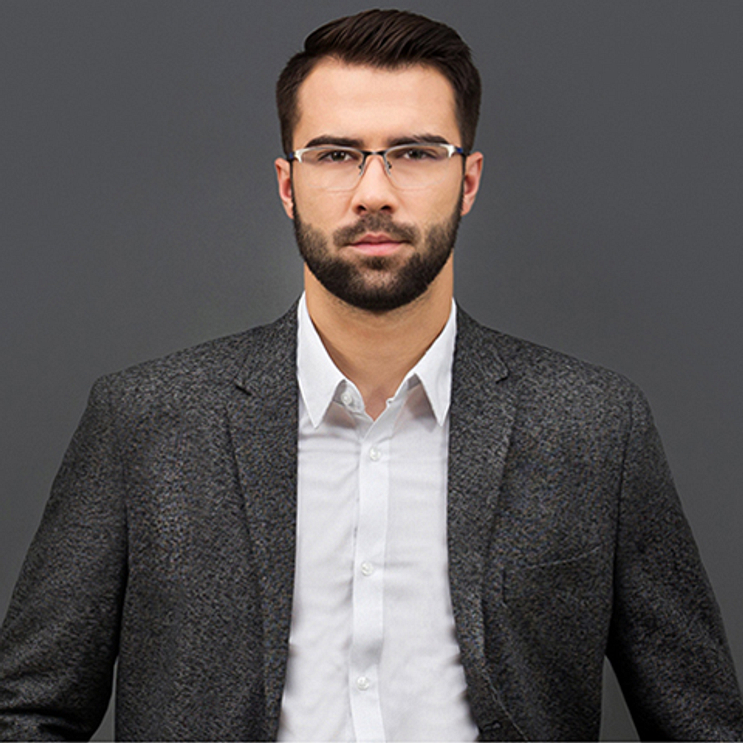 Lenskart Air Online Mid Gunmetal Half Rim Rectangle right side