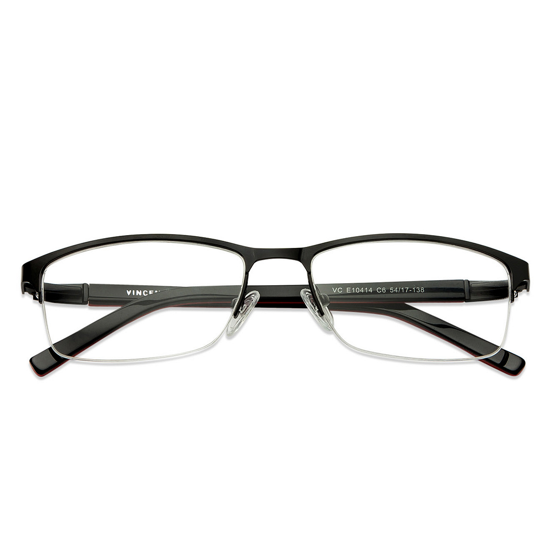 Vincent Chase Online Black Half Rim Rectangle left side