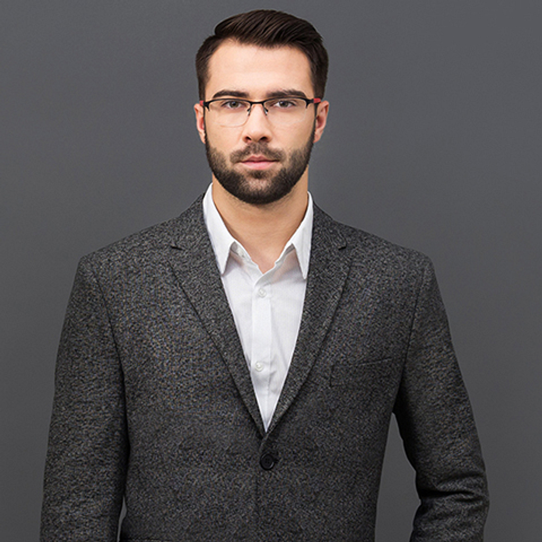 Vincent Chase Online Black Half Rim Rectangle left side