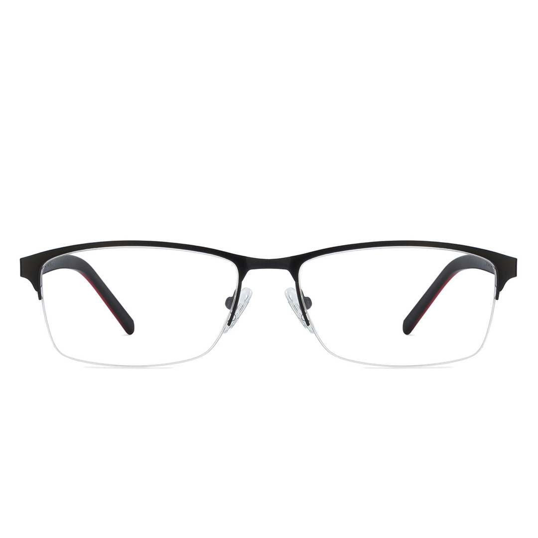 Vincent Chase Online Black Half Rim Rectangle left side