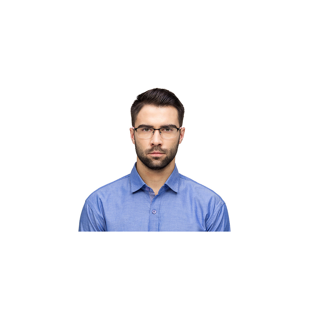 Vincent Chase Online Black Half Rim Rectangle right side
