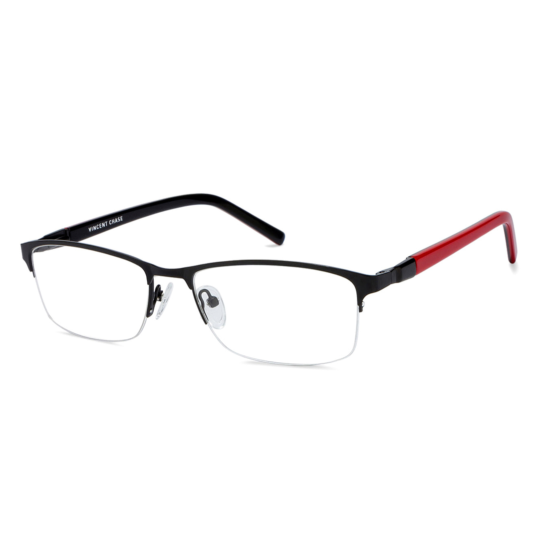 Vincent Chase Online Black Half Rim Rectangle right side