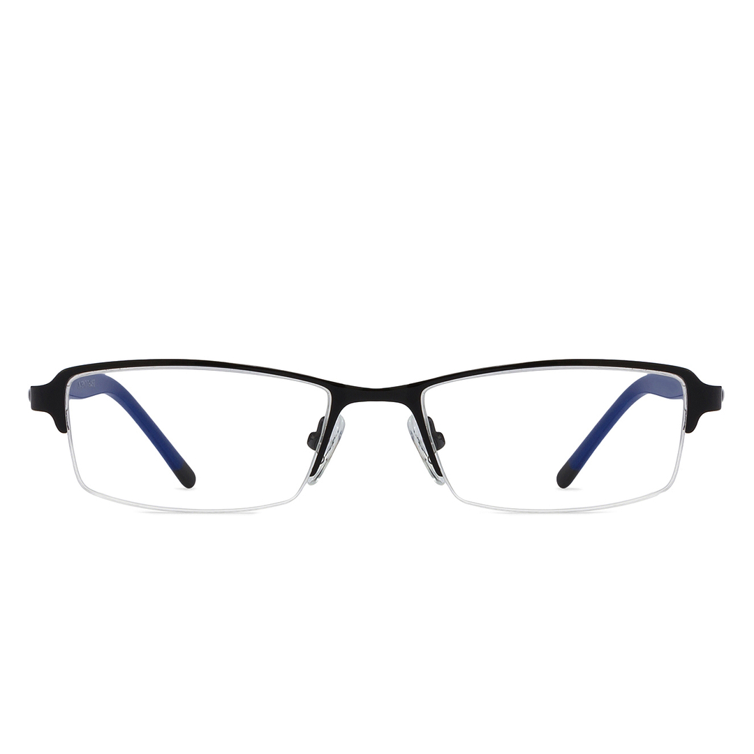 Vincent Chase Online Black Half Rim Rectangle left side