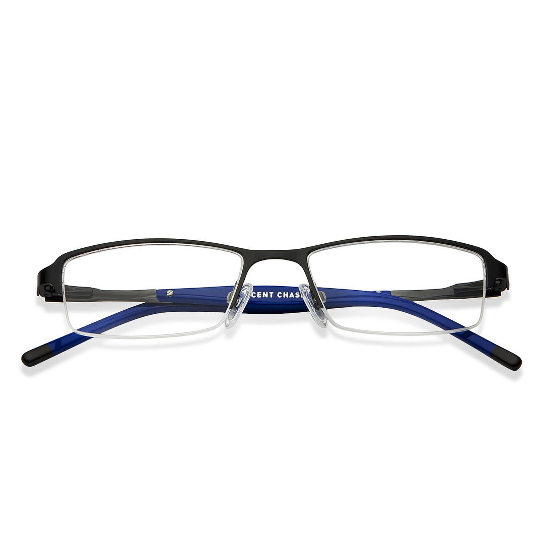 Vincent Chase Online Black Half Rim Rectangle left side